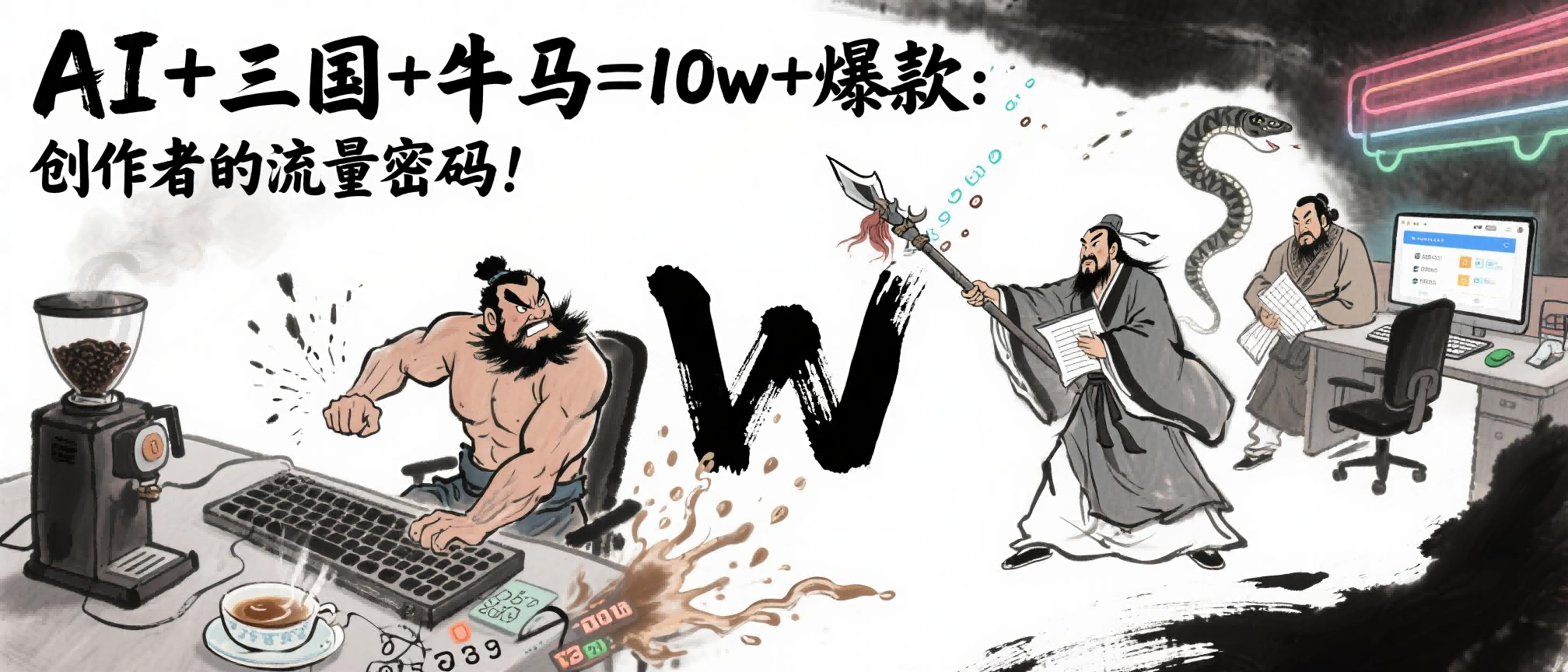 AI+三国+牛马=10w+爆款:创作者的流量密码!网创吧-网创项目资源站-副业项目-创业项目-搞钱项目网创吧