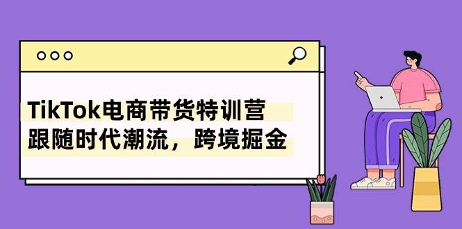 TikTok电商带货特训营，跟随时代潮流，跨境掘金（8节课）-盛洪云创-网创项目资源站-副业项目-创业项目-搞钱项目盛洪云创