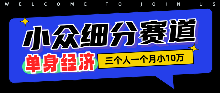 小众流量掘金，三个人一月小10W-盛洪云创-网创项目资源站-副业项目-创业项目-搞钱项目盛洪云创